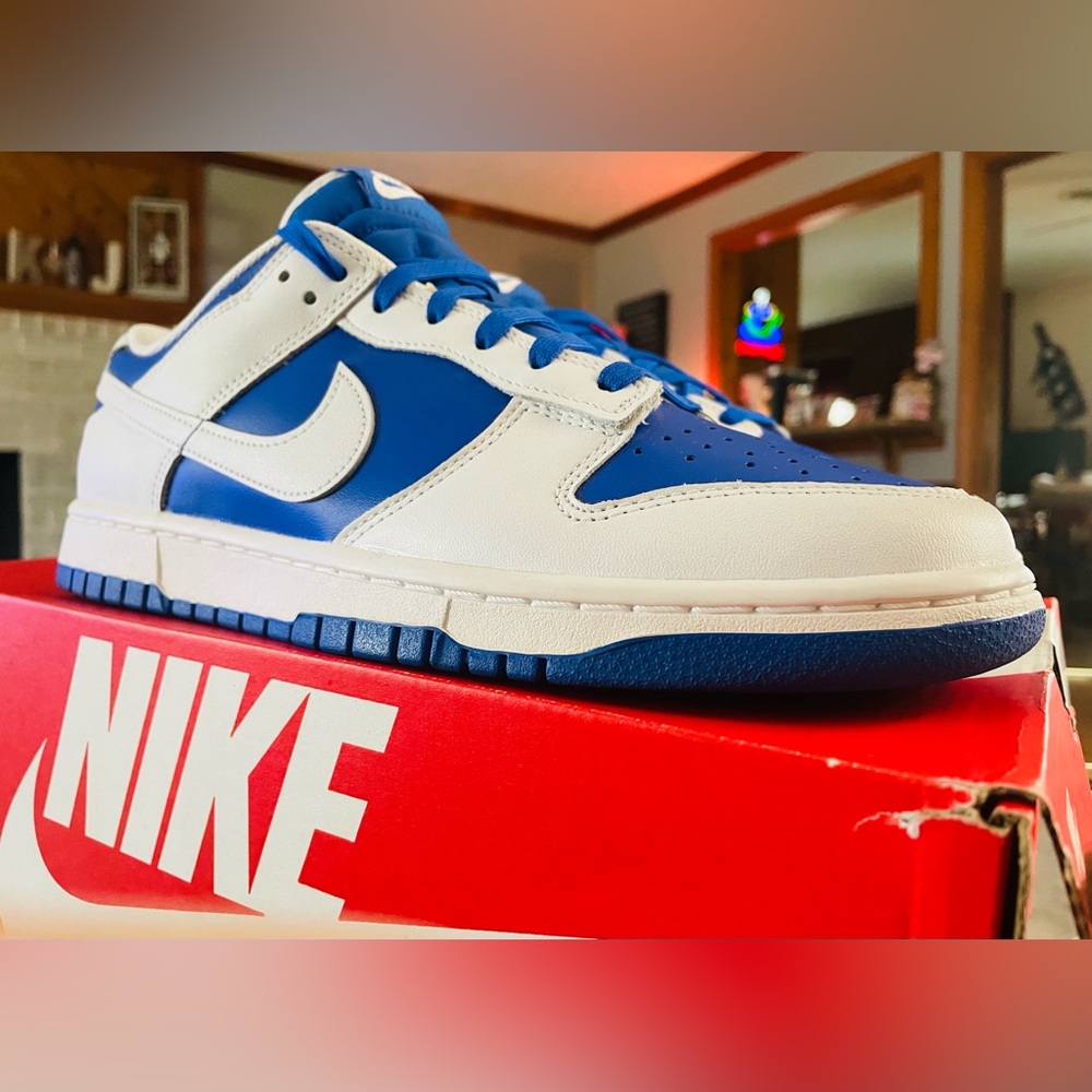 Nike Dunk Low Racer Blue /White Mens 11